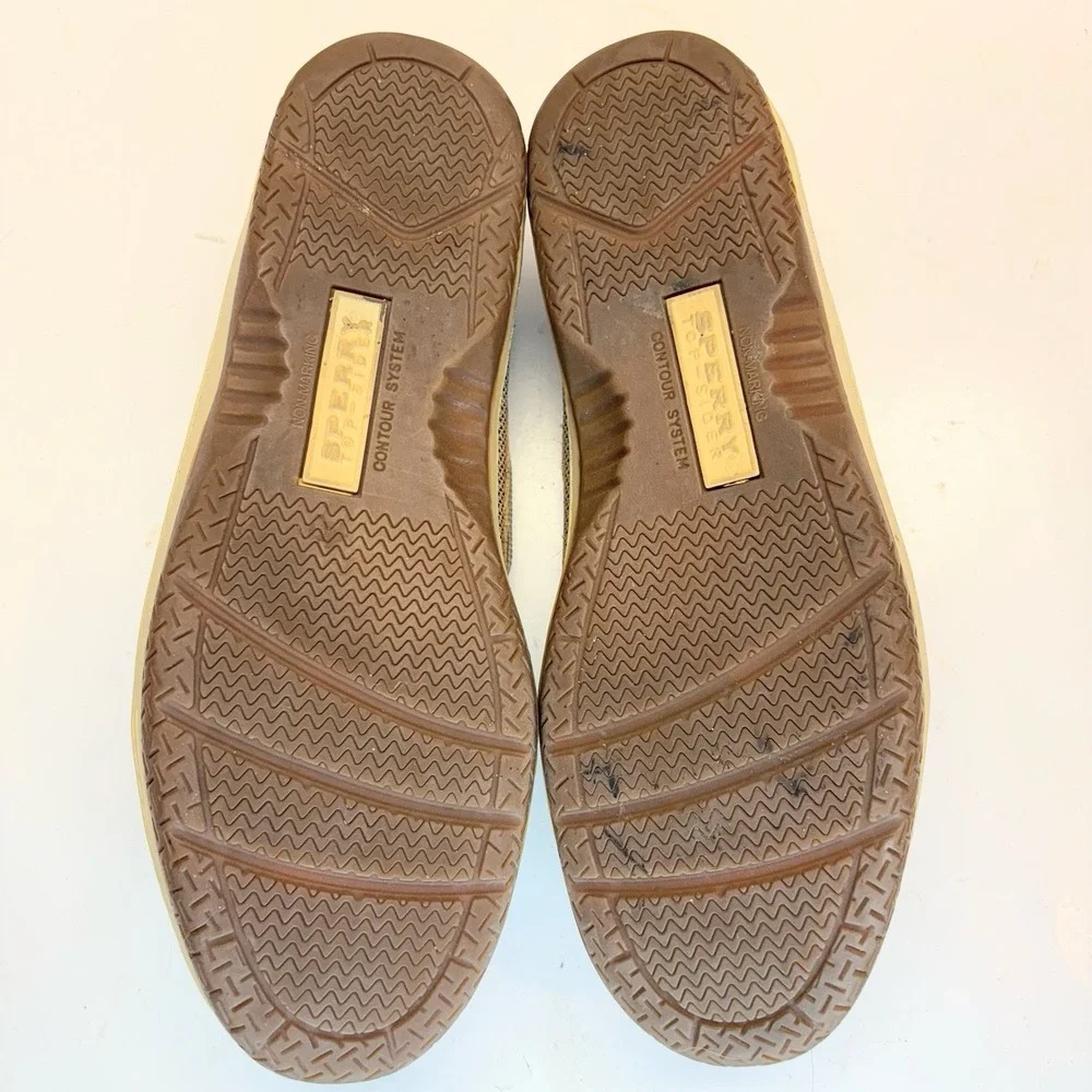 Sperry Top Sider Billfish Boat Shoes Men's Brown Leather 3‎ Eye Deck Size 8.5 M